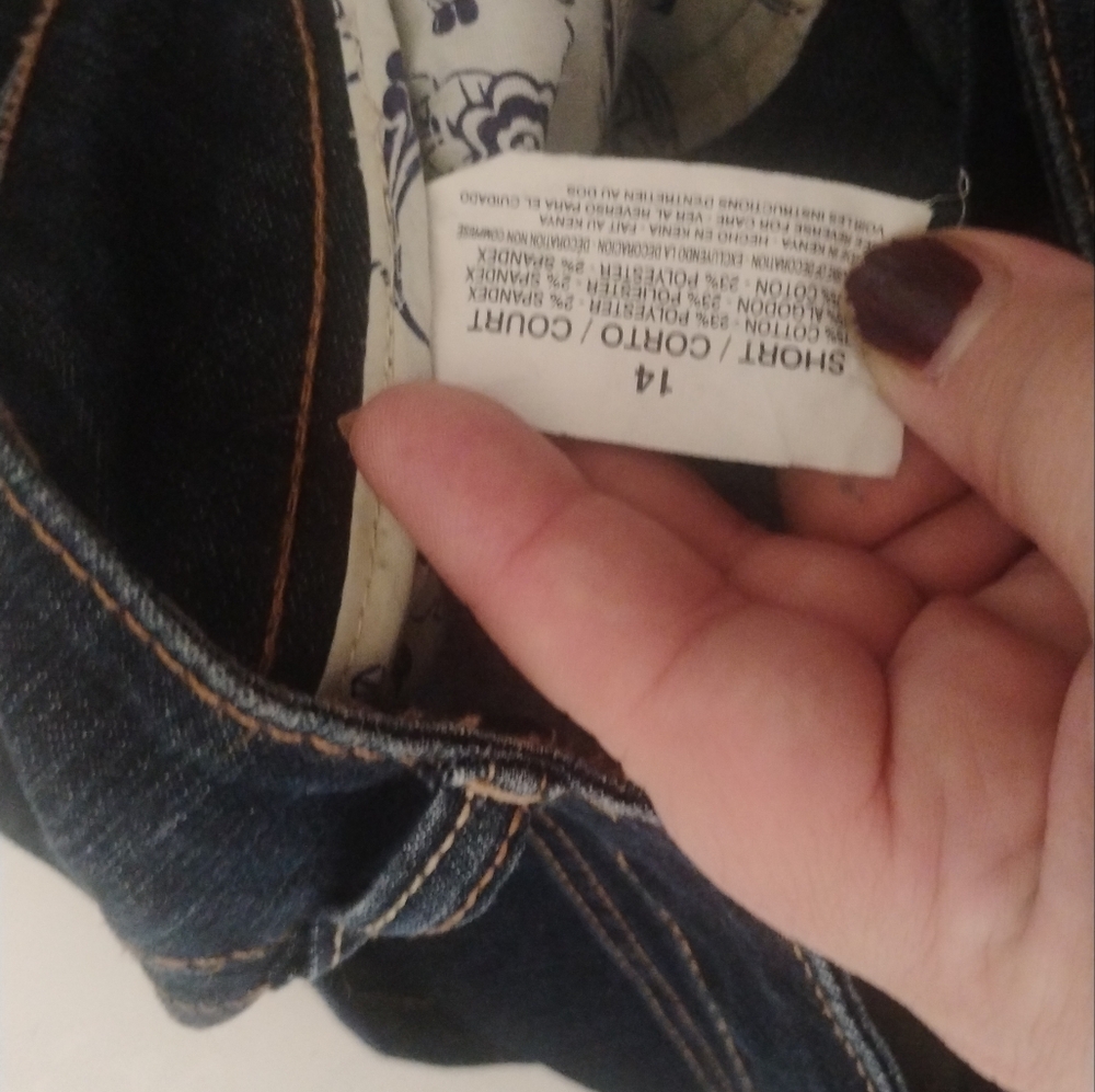 Code Bleu Dark blue Michele Jeans SZ 14 S - Picture 5 of 5